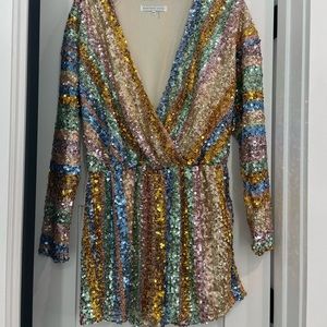 Endless Rose sequin romper